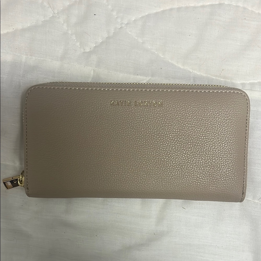 Tan Textured Leather Wallet Katie loxton